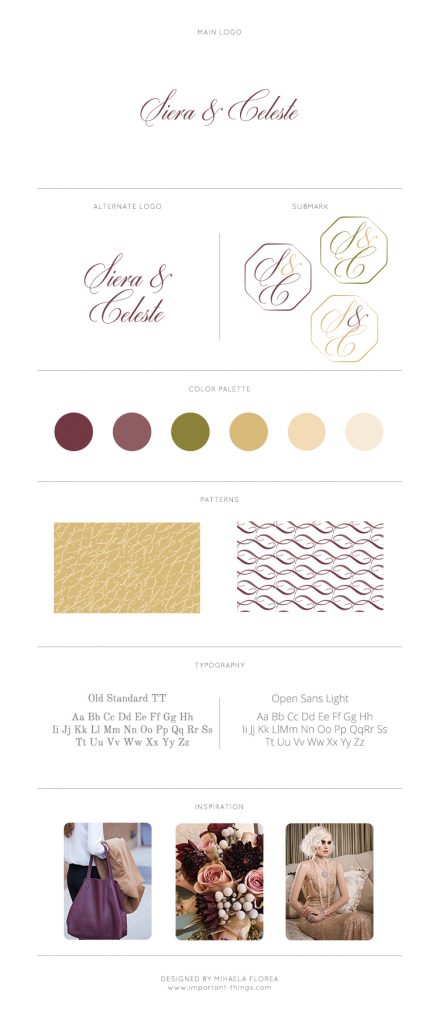 Siera & Celeste Brand Board